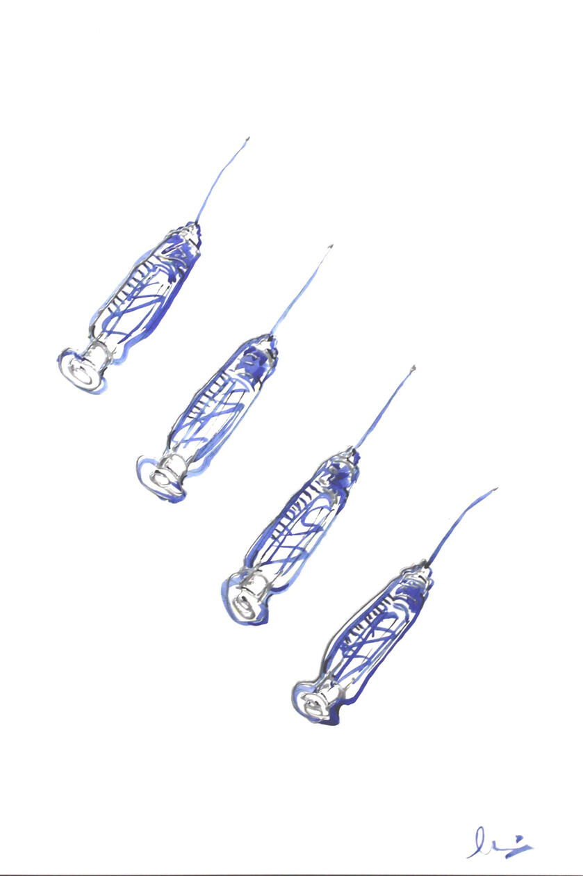 arte grafico de 4 inyecciones