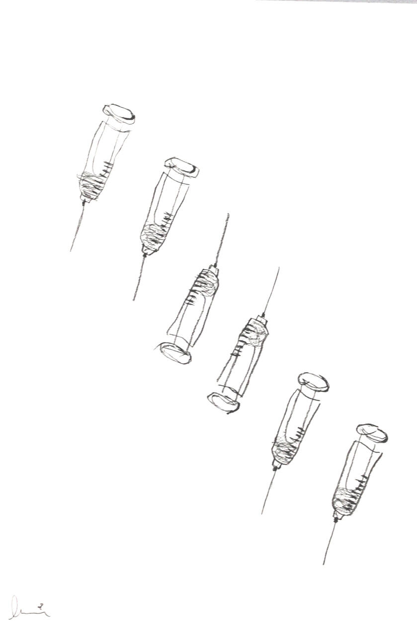 arte grafico de 6 inyecciones